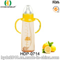 Heißer Verkauf 260ml BPA frei PP Kunststoff Baby Babyflasche, maßgeschneiderte Kunststoff Baby Milchflasche (HDP-0714)